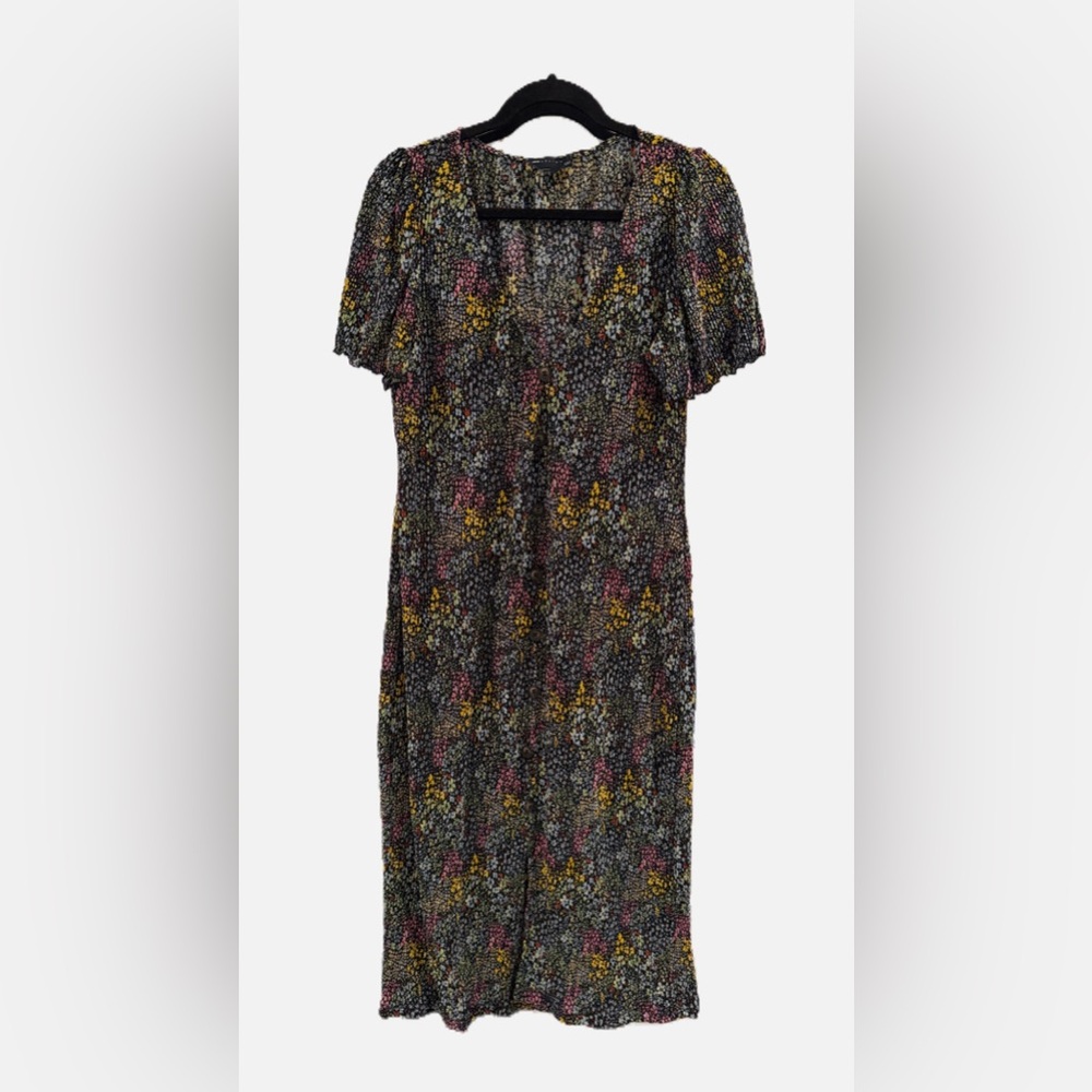 ASOS Multicolor Floral Long Sleeve Dress